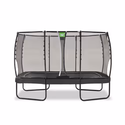 EXIT Trampoline Allure Premium 214x366cm - noir, Trampoline suspendu, Rectangulaire, 120 kg, 3 an(s), Filet de sécurité, Asse ...