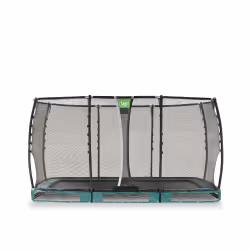EXIT Trampoline enterré Allure Premium 214x366cm - vert, Trampoline encastré, Rectangulaire, 120 kg, 3 an(s), Filet de sécuri ...
