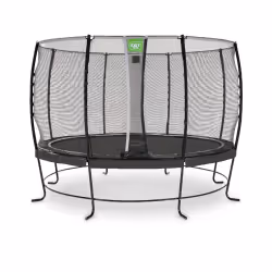 EXIT Trampoline Lotus Classic ø366cm - noir, Trampoline suspendu, Rond, 130 kg, 3 an(s), Filet de sécurité, Assemblage requis