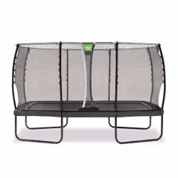 EXIT Trampoline Allure Classic 244x427cm - noir, Trampoline suspendu, Rectangulaire, 120 kg, 3 an(s), Filet de sécurité, Asse ...