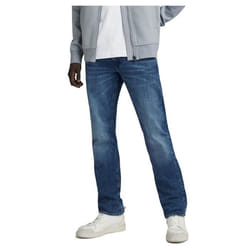 Jean G-Star RAW Mosa Straight - Homme - Bleu - Coupe Droite - Taille Mi-Haute