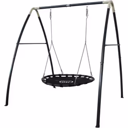 Description générale Les enfants peuvent se balancer pendant des heures sur la balançoire nid en métal. Fabriquée dans un mat ...