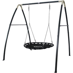 AXI - Portique en Métal avec Balançoire Nid d'Oiseau Enfant Balançoire ronde pour le jardin