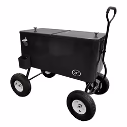 AXI Retro Cooler Noir Réfrigérateur de boissons mobile pour l’extérieur / le jardin Glacière 76 litre