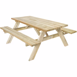 Avec la table de pique-nique AXI Julie en bois, vous apportez du confort pour toute la famille dans votre jardin. Savourez un ...