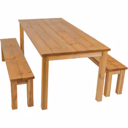 La table de pique-nique AXI Louise avec bancs vous permet de profiter de votre espace de vie à l'extérieur. Cet ensemble de p ...