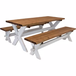 Avec la table de pique-nique AXI Celine avec bancs, vous rendrez votre jardin encore plus accueillant ! Grâce à son design ré ...