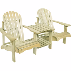 Avec la chaise de jardin double en bois AXI Valerie, vous vous détendrez deux fois plus ! Prenez place au soleil et dégustez ...