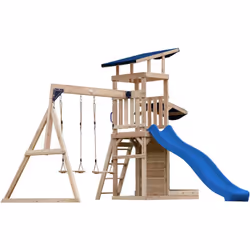 L’aire de jeux AXI Malik avec balançoire double transforme l'environnement de jeu de votre enfant en un véritable paradis du ...
