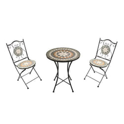 Ensemble Bistro Extérieur Mosaique Feuilles Verte - AXI Amélie Table et Chaise Bistrot