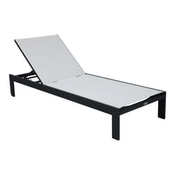 Transat bain de soleil - AXI - Elio - Anthracite / Crème - Dossier réglable - Aluminium