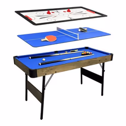 Table multi-jeux - Cougar - All-in-One 3-en-1 - Billard Air-Hockey Ping-Pong - 150x70x787 cm - Mixte