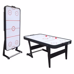 Table Air Hockey Pliable Cougar Icing XL - Pour Intérieur - Accessoires Inclus - Adulte & Enfant