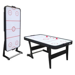 Table Air Hockey Pliable Cougar Icing XL - Pour Intérieur - Accessoires Inclus - Adulte & Enfant