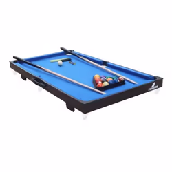 Table de Billard Portable COUGAR Noir/Bleu Mini - Surface de 110 x 56 cm