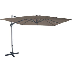 AXI - Nima Parasol Déporté Gris/Taupe - Parasol Déporté Rectangulaire 300x300 cm - Parasol Pied Déporté, structure aluminium - Rotation 360 - Parasol