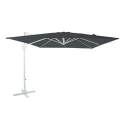Parasol Déporté - AXI - Nima - Rectangulaire 300x300 cm - Aluminium - Polyester - Blanc/Taupe
