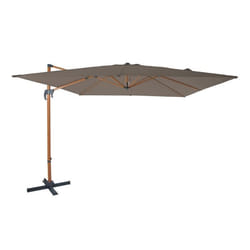 Parasol Déporté - AXI - Nima - Rectangulaire 300x300 cm - Aluminium - Marron/Taupe