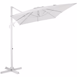 Profitez d'une ombre optimale avec le parasol déporté rectangulaire AXI Coco 200 x 300 cm. Créez un coin d'ombre confortable  ...