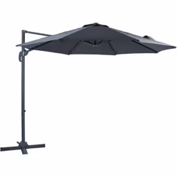 Profitez d'une ombre optimale avec le parasol déporté rectangulaire AXI Marisol rond Ø 300cm. Créez un coin d'ombre confortab ...