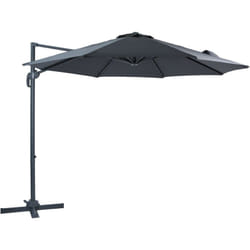 AXI - Marisol Parasol Déporté Anthracite/Gris - Parasol Déporté Rectangulaire ø 300cm - Parasol Pied Déporté, structure aluminium - Rotation 360