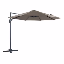 Parasol déporté - AXI - Marisol - Rectangulaire Ø 300cm - Aluminium - Anthracite/Taupe