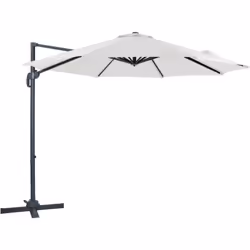 Profitez d'une ombre optimale avec le parasol déporté rectangulaire AXI Marisol rond Ø 300cm. Créez un coin d'ombre confortab ...