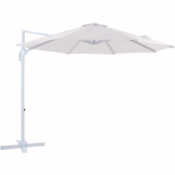 Profitez d'une ombre optimale avec le parasol déporté rectangulaire AXI Marisol rond Ø 300cm. Créez un coin d'ombre confortab ...
