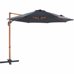 Profitez d'une ombre optimale avec le parasol déporté rectangulaire AXI Marisol rond Ø 300cm. Créez un coin d'ombre confortab ...
