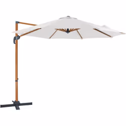 Profitez d'une ombre optimale avec le parasol déporté rectangulaire AXI Marisol rond Ø 300cm. Créez un coin d'ombre confortab ...
