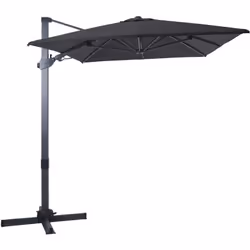 Profitez d'une ombre optimale avec le parasol déporté rectangulaire Premium AXI Milad 200 x 300 cm. Créez un coin d'ombre con ...