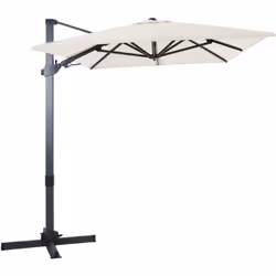 Profitez d'une ombre optimale avec le parasol déporté rectangulaire Premium AXI Milad 200 x 300 cm. Créez un coin d'ombre con ...