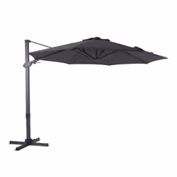 Parasol Déporté - AXI - Cyrus Premium - Rectangulaire Ø 300cm - Aluminium - Gris/Anthracite