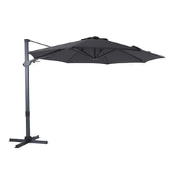 Parasol Déporté - AXI - Cyrus Premium - Rectangulaire Ø 300cm - Aluminium - Gris/Anthracite