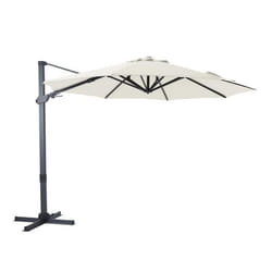 Parasol Déporté - AXI - Cyrus Premium - Rectangulaire Ø 300cm - Aluminium - Gris/Beige