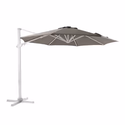 Parasol Déporté - AXI - Cyrus Premium - Rectangulaire - Ø 300 cm - Aluminium Blanc/Taupe