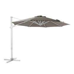 Parasol Déporté - AXI - Cyrus Premium - Rectangulaire - Ø 300 cm - Aluminium Blanc/Taupe