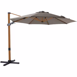 Profitez d'une ombre optimale avec le parasol déporté rectangulaire AXI Cyrus Premium rond Ø 300cm. Créez un coin d'ombre con ...