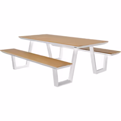 Pique-niquer n'a jamais été aussi confortable qu'avec la table de pique-nique AXI Nori avec deux bancs ! La table de pique-ni ...