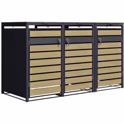 Vous cherchez un moyen élégant de cacher vos poubelles ? Le cache poubelle métallique AXI Lucas est la solution qu'il vous fa ...