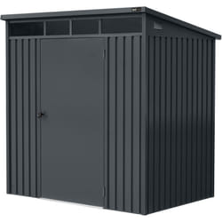 Victor Abri de Jardin métallique, anthracite Cabanon Jardin/abri pour jardin/abri de jardin en metal 132 x 192 x 201 cm - AXI