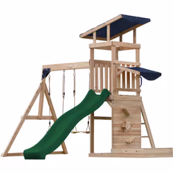 L’aire de jeux AXI Malik avec balançoire double transforme l'environnement de jeu de votre enfant en un véritable paradis du ...