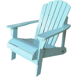 AXI Carmen Chaise Adirondack, Transat Bois, Bleu Pastel - 90 x 78 x 93 cm, 14 kg Chaise de Jardin Bois 1 personne /Fauteuil Bois Exterieur/Chaise