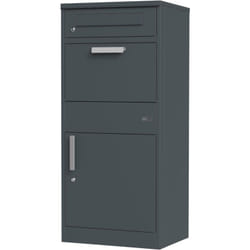 AXI - Levi Boîte à Colis en métal anthracite Boîte aux Lettres pour Colis avec clé Boite aux Lettre Colis 50,6 x 38,3 x 112 cm