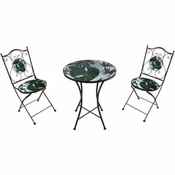 Préparez votre espace extérieur avec le salon de jardin bistro en mosaïque AXI Amélie pour le jardin, la terrasse ou le balco ...