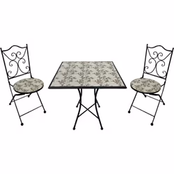 Préparez votre espace extérieur avec le salon de jardin bistro en mosaïque AXI Camilla pour le jardin, la terrasse ou le balc ...