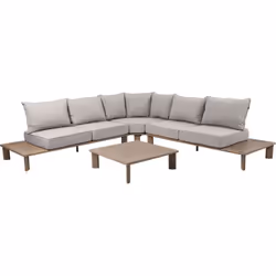 L'AXI Avery salon de jardin est un ensemble d'angle avec tables d'appoint. Cet ensemble comprend des tables d'appoint pratiqu ...