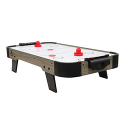 Cougar Mini Table de Air Hockey 3ft Chêne/Grise Table d Air Hockey avec accessoires (palets et poussoirs) Pour Enfants et