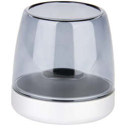 Kooduu - bougeoir de luxe en verre et aluminium frosted silver - glow 10 frosted silver
