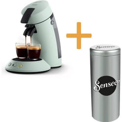 Machine à café dosette SENSEO ORIGINAL+ Philips CSA210/23 Booster d'arômes Crema plus (mousse plus dense) 1 ou 2 tasses Menthe